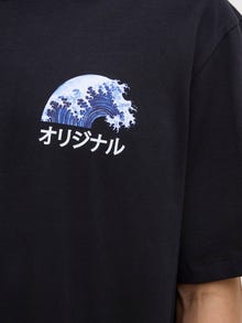 Jack & Jones Printet Crewneck T-shirt -Black - 12278393