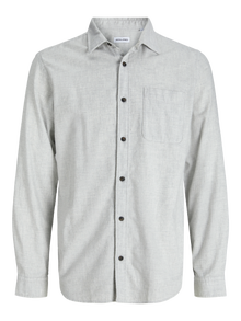 Jack & Jones Chemise Comfort Fit -Light Grey Melange - 12278416