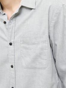 Jack & Jones Camisa Corte comfort -Light Grey Melange - 12278416