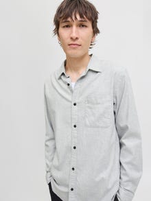 Jack & Jones Chemise Comfort Fit -Light Grey Melange - 12278416