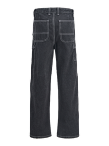 Jack & Jones JJIALEX JJCARPENTER AKM 143 SN JNR Jeansy o kroju baggy Junior -Black Denim - 12278426