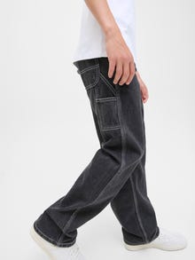 Jack & Jones JJIALEX JJCARPENTER AKM 143 SN JNR Jeansy o kroju baggy Junior -Black Denim - 12278426