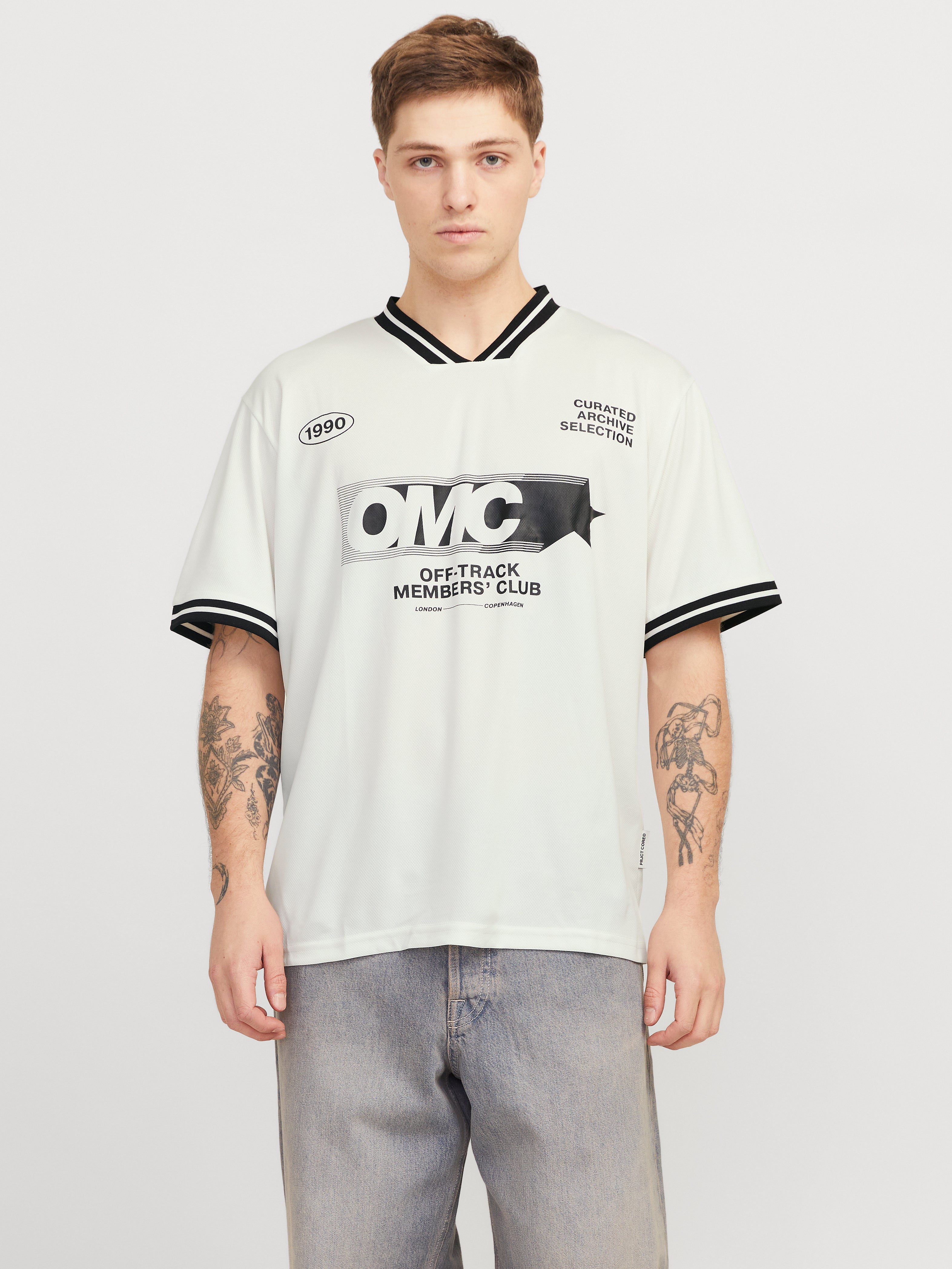 Printed Crew neck T-shirt | White | Jack & Jones®