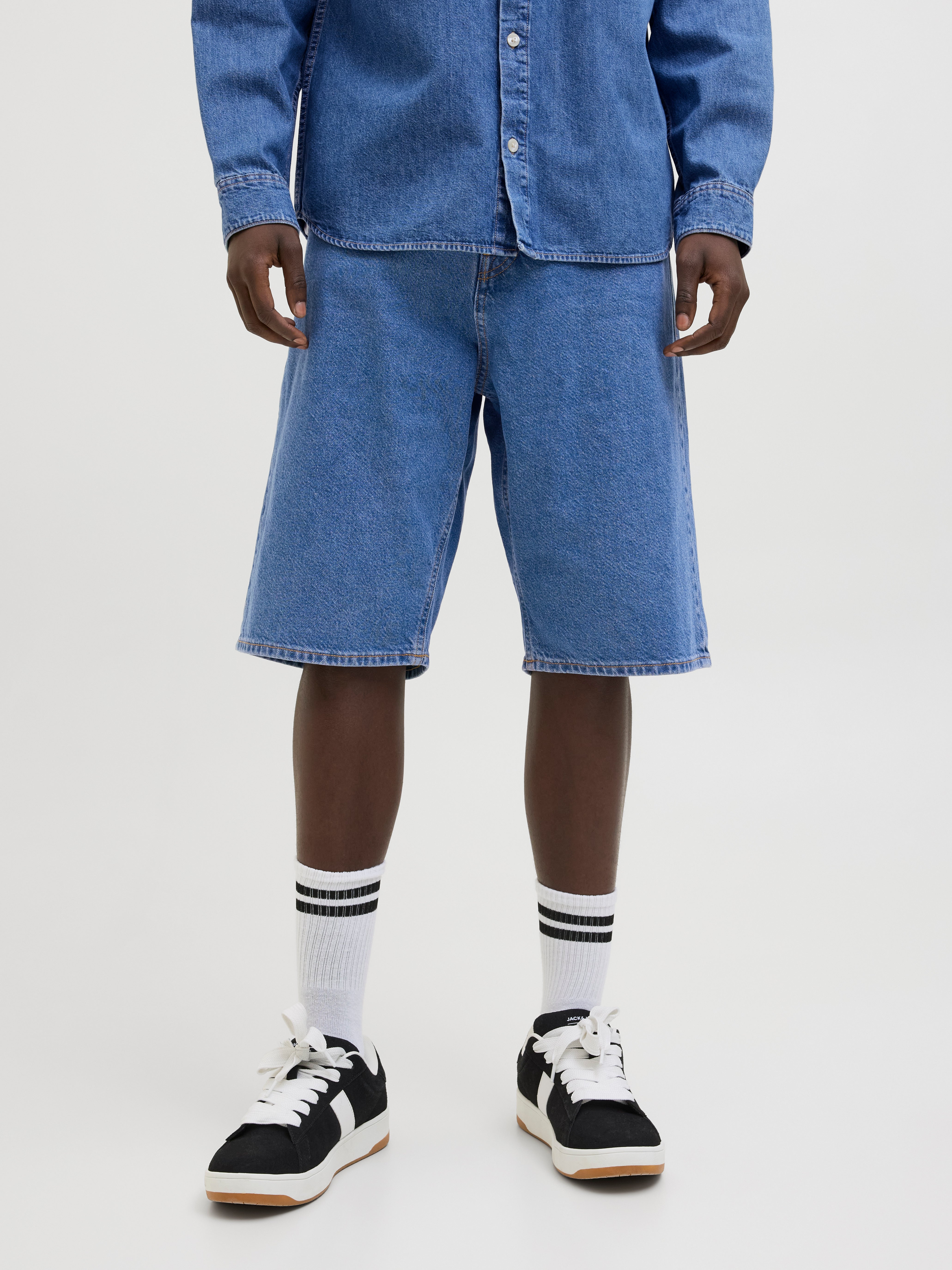 Extra Baggy Fit Jeans-shorts