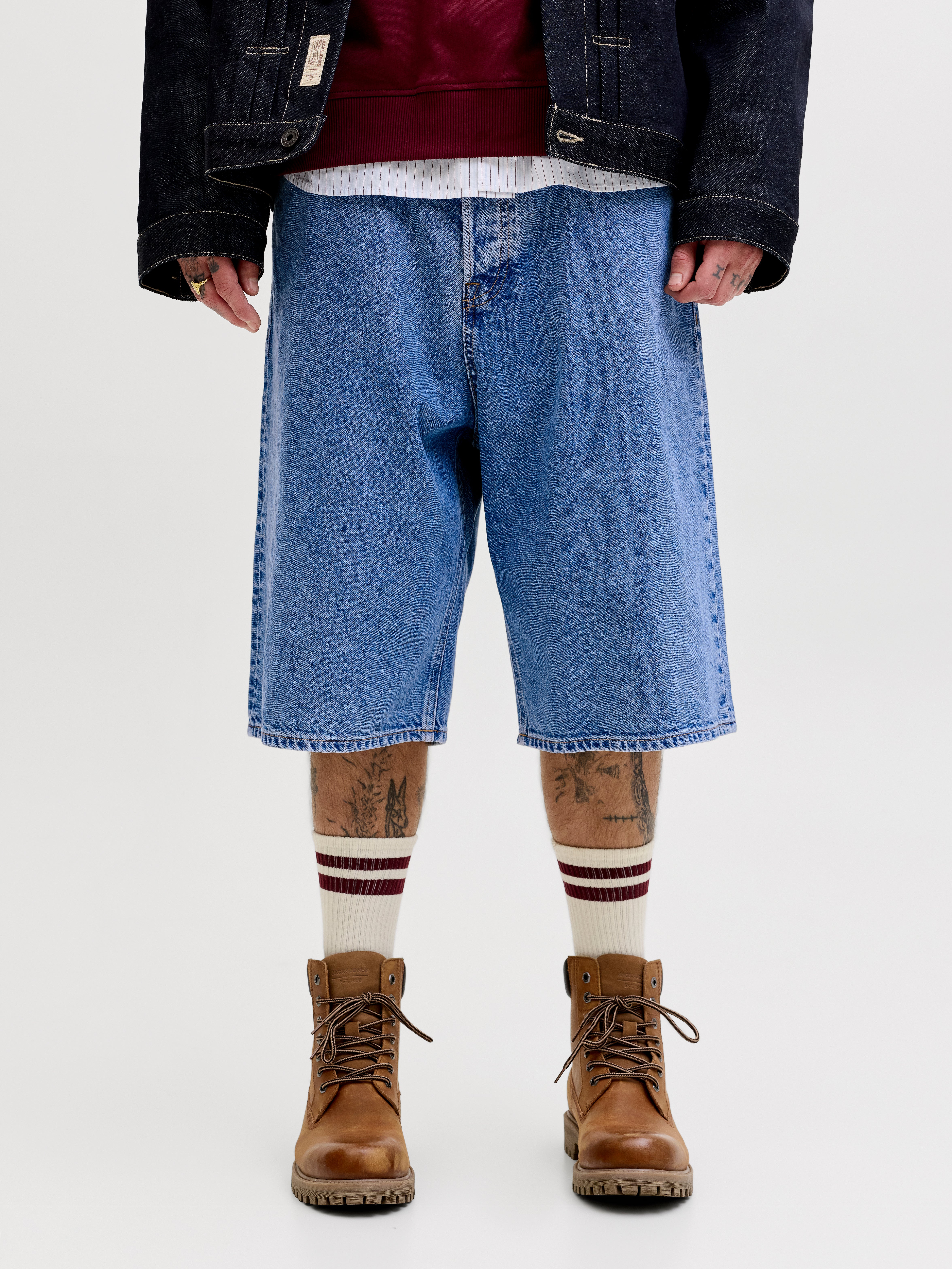Extra Baggy Fit Jeans-shorts