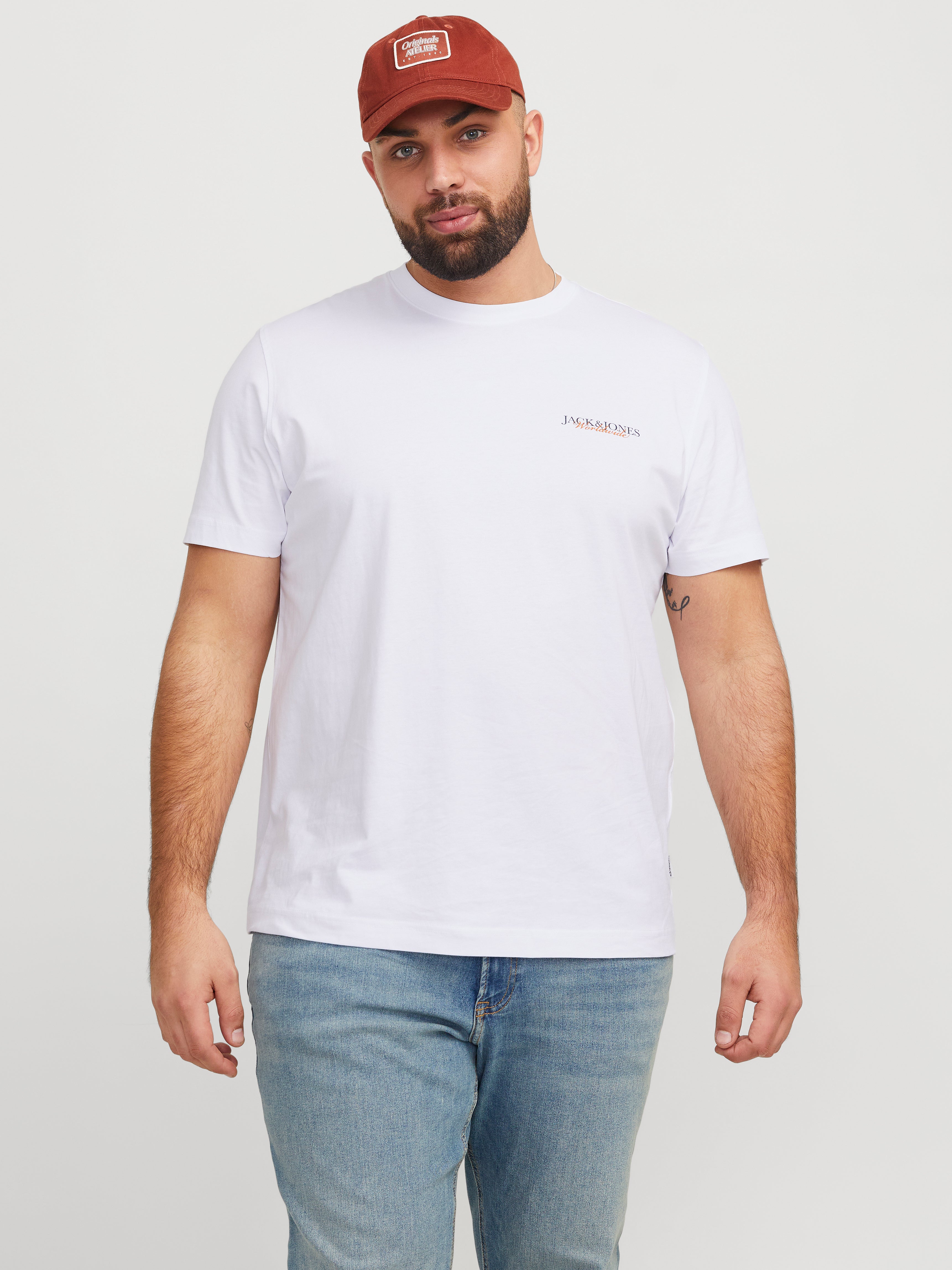 Plus Size Rückenprint T-shirt