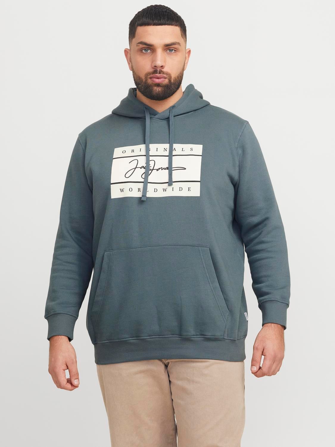 Plus Size Logo Kapuzenpullover