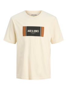 Jack & Jones Лого Мајиra -Antique White - 12278508