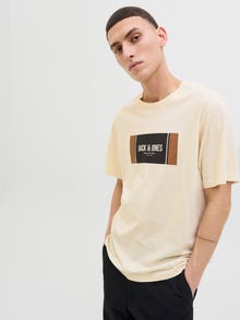 Jack & Jones T-shirt Logo -Antique White - 12278508