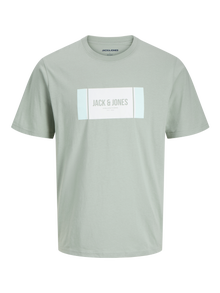 Jack & Jones Logo T-shirt -Iceberg Green - 12278508