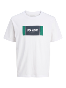 Jack & Jones Logo T-shirt -White - 12278508
