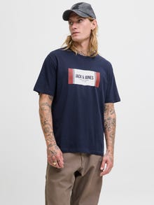 Jack & Jones Logo T-shirt -Navy Blazer - 12278508