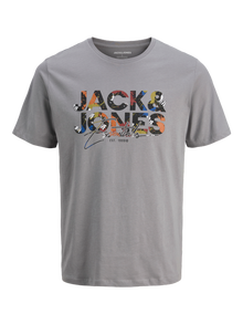 Jack & Jones Camiseta Logotipo -Ultimate Grey - 12278523