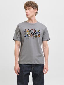 Jack & Jones Camiseta Logotipo -Ultimate Grey - 12278523