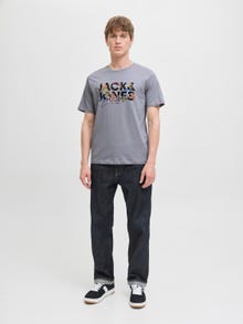 Jack & Jones Camiseta Logotipo -Ultimate Grey - 12278523