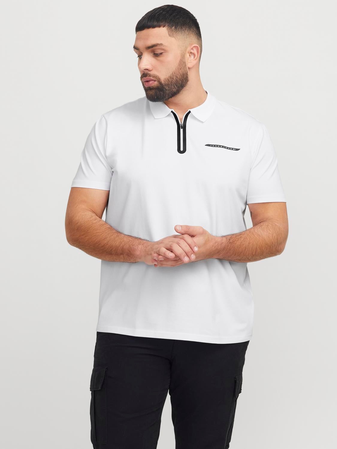 Plus Size Gedruckt Poloshirt