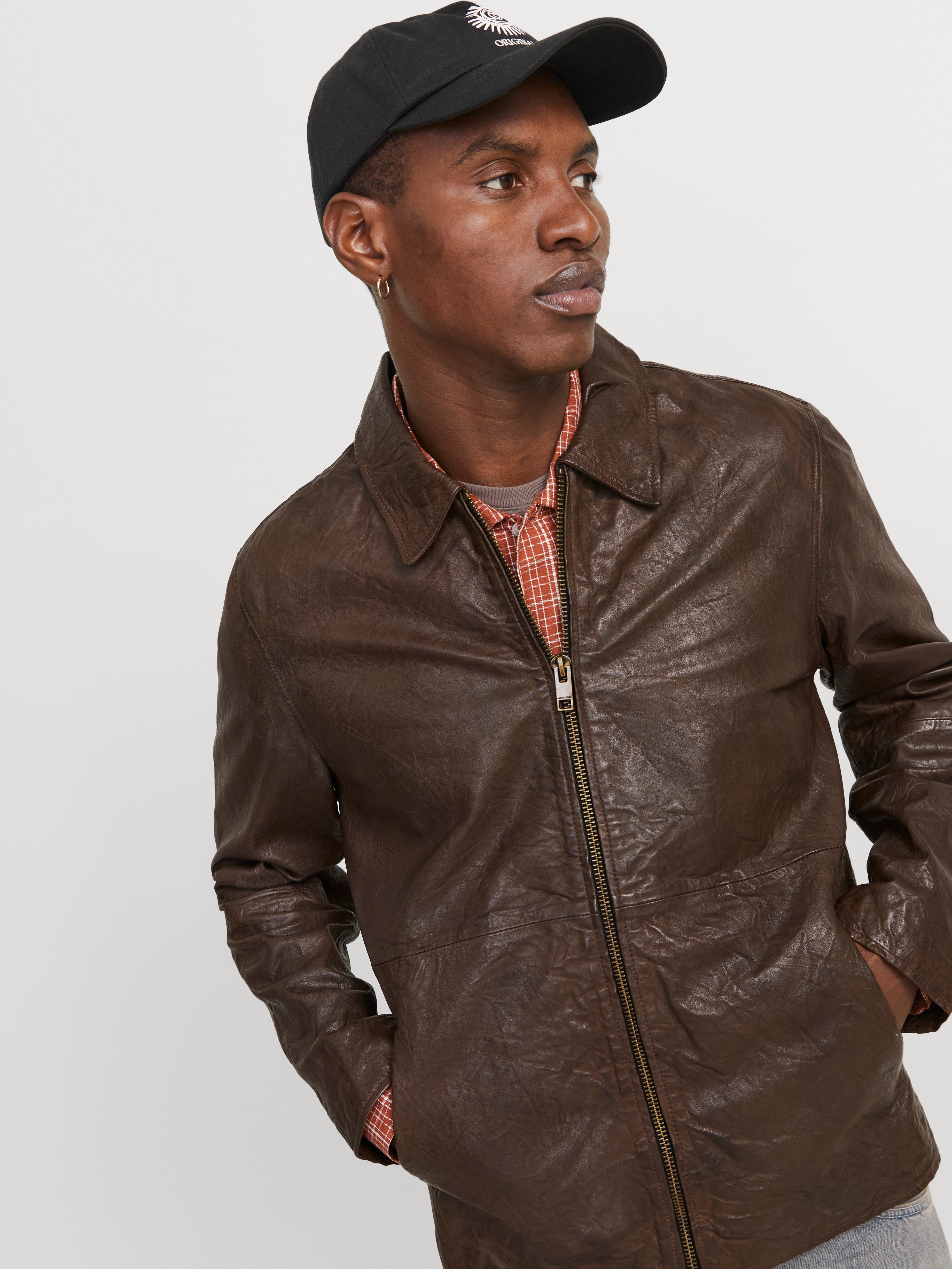 Lederjacke | Mittelbraun | Jack & Jones®