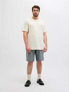 Jack & Jones Plus Size Camiseta Impresión posterior -Antique White - 12278570