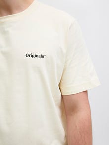 Jack & Jones Plus Size Camiseta Impresión posterior -Antique White - 12278570