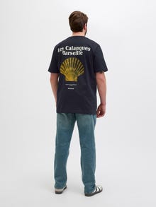 Jack & Jones Plus Size Baktryck T-shirt -Black - 12278570