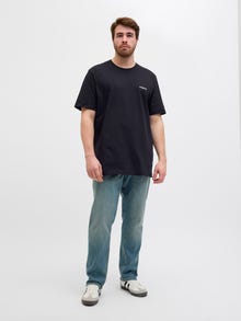 Jack & Jones Plus Size Baktryck T-shirt -Black - 12278570