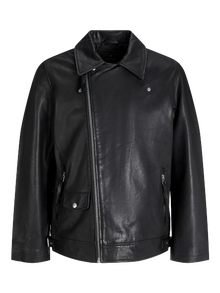Jack & Jones Chaqueta de cuero -Black - 12278574
