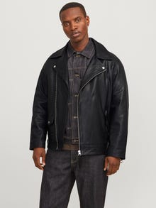Jack & Jones Chaqueta de cuero -Black - 12278574