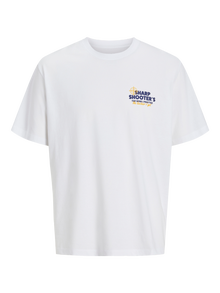 Jack & Jones Spausdintas raštas Marškinėliai Mini -Bright White - 12278581