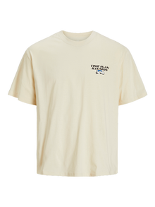 Jack & Jones Spausdintas raštas Marškinėliai Mini -Antique White - 12278581