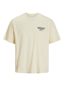 Jack & Jones Tryck T-shirt Mini -Antique White - 12278581