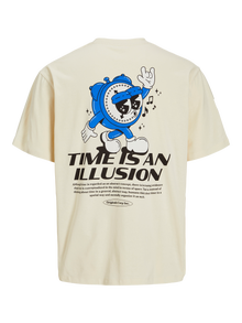 Jack & Jones Tryck T-shirt Mini -Antique White - 12278581