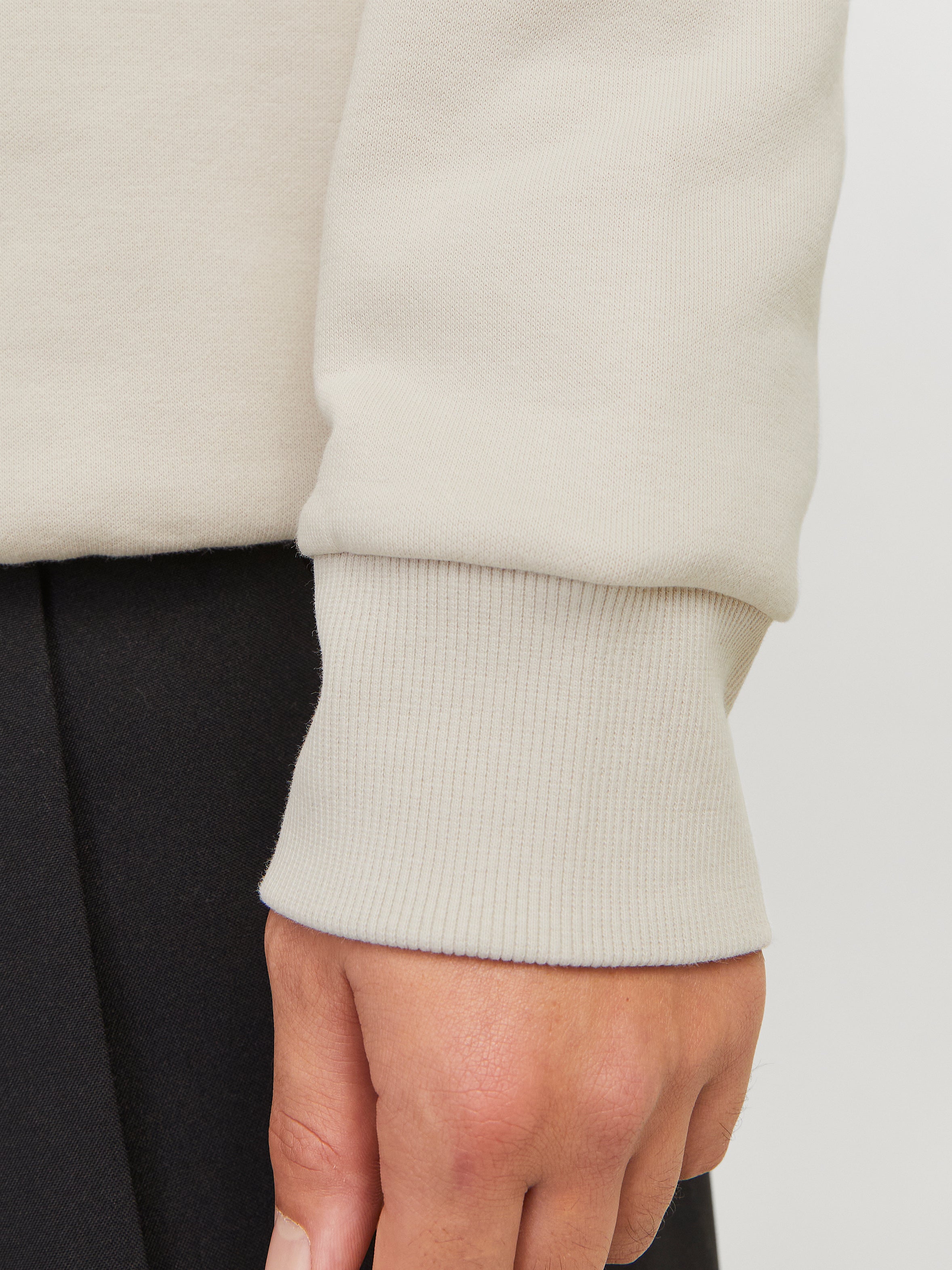 Plain Half zip Sweatshirt | Beige | Jack & Jones®