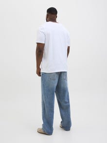 Jack & Jones Plius JJIEDDIE JJIORIGINAL AM 761 SN PLS Laisvo kirpimo džinsai -Blue Denim - 12278598