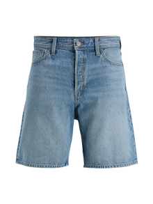 Jack & Jones Plius Laisvas kirpimas Džinsiniai šortai -Blue Denim - 12278604