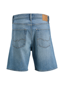 Jack & Jones Plius Laisvas kirpimas Džinsiniai šortai -Blue Denim - 12278604