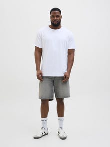 Jack & Jones Plus Size Shorts vaqueros Corte loose -Grey Denim - 12278604