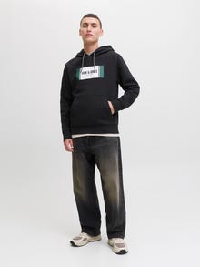 Jack & Jones Logó Kapucnis felső -Black - 12278614