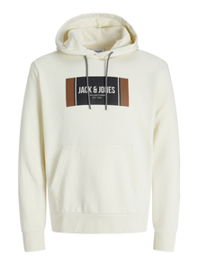 Jack & Jones Logo Kapuzenpullover -Antique White - 12278614
