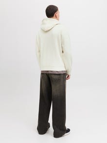 Jack & Jones Logo Hoodie -Antique White - 12278614