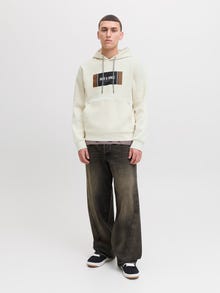 Jack & Jones Logo Kapuzenpullover -Antique White - 12278614