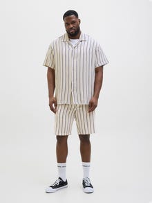 Jack & Jones Plus Size Calções de corte relaxado Jogger Fit -Celadon Tint - 12278624