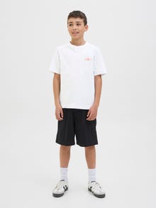Jack & Jones Koszulki z nadrukiem T-shirt Junior -Bright White - 12278649