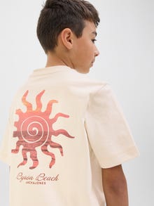 Jack & Jones Printed T-shirt Junior -Ecru - 12278649