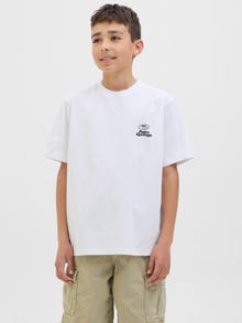 Jack & Jones Printed T-shirt Junior -Bright White - 12278661