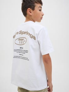 Jack & Jones Printed T-shirt Junior -Bright White - 12278661