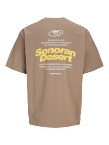 Jack & Jones Printed T-shirt Junior -Desert Taupe - 12278661