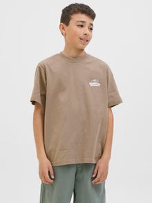Jack & Jones Printed T-shirt Junior -Desert Taupe - 12278661