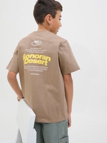 Jack & Jones Printed T-shirt Junior -Desert Taupe - 12278661
