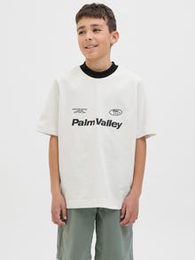 Jack & Jones Koszulki z nadrukiem T-shirt Junior -Cloud Dancer - 12278665