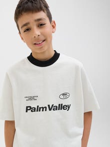Jack & Jones Koszulki z nadrukiem T-shirt Junior -Cloud Dancer - 12278665